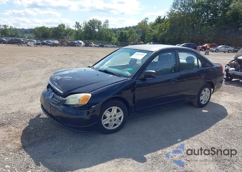 2003 Honda Civic Lx from USA, damaged, VIN 2HGES16513H609835